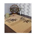 Glitzy Rugs 6 x 9 ft. Hand Tufted Wool Floral Rectangle Area RugLight Brown UBSK00905T00X04A11